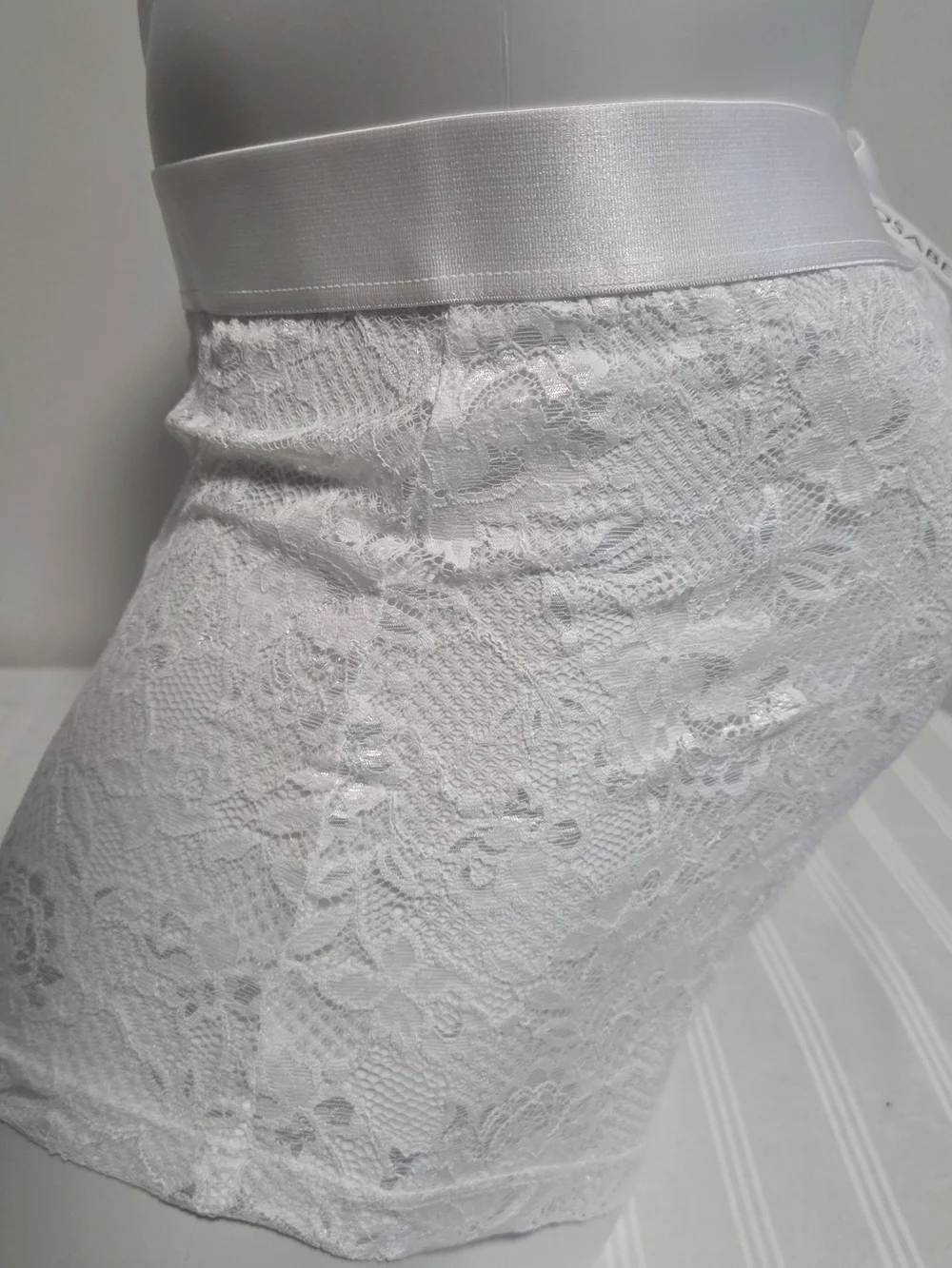 Cosabella White Lace Classic Trunk Briefs for Men